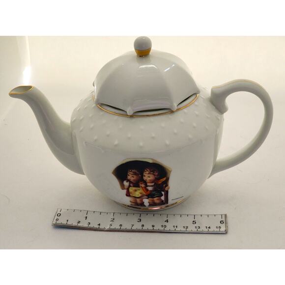 TEAPOT-MATCHING CREAMER-M.J. HUMMEL-DANBURY MINT-Porcelain-Germany-24 oz (Pot) - Picture 13 of 16